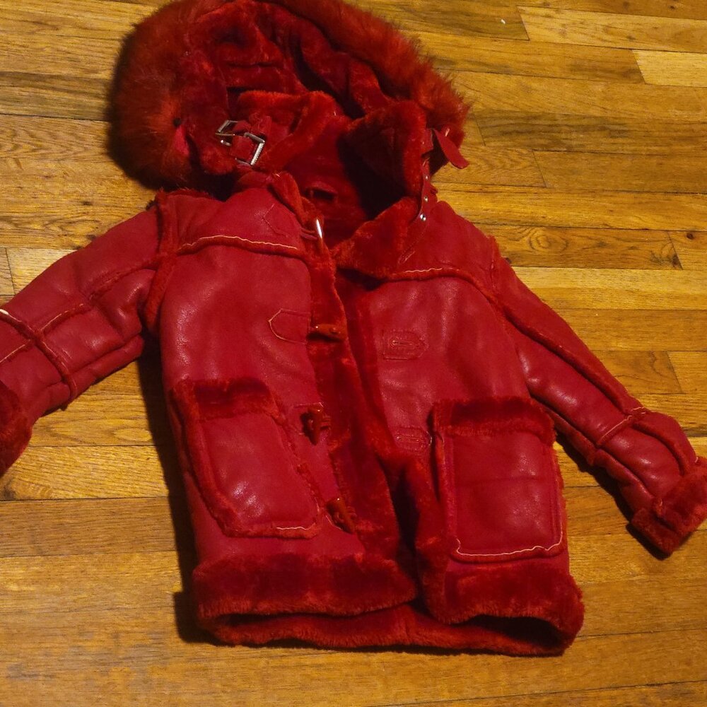 Jordan Craig faux Sherling red